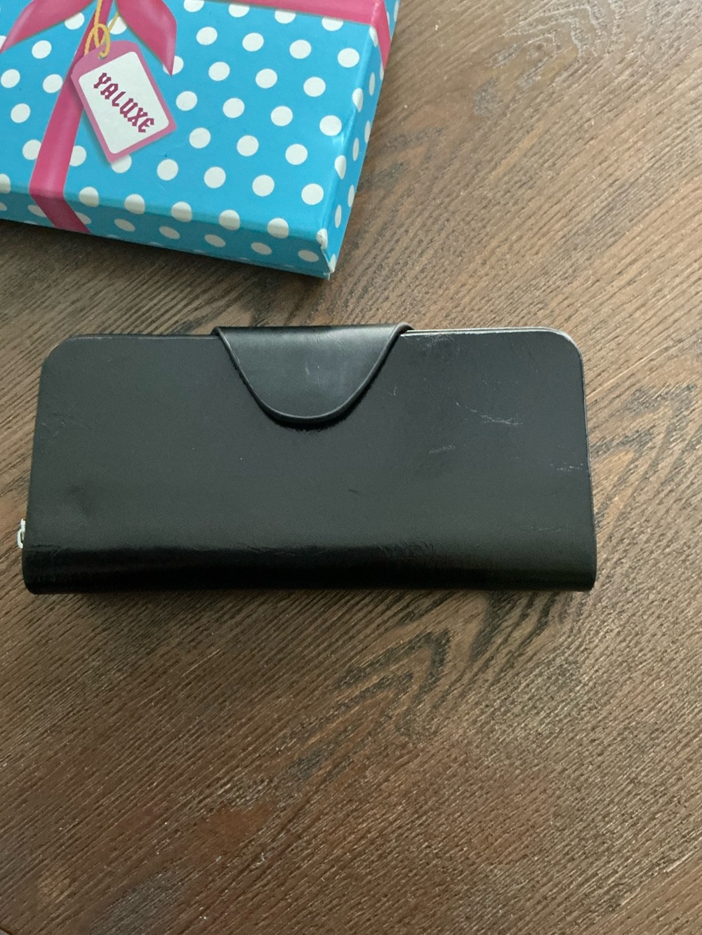 Classic Black Women's Clutch Wallet - Sleek Organizer